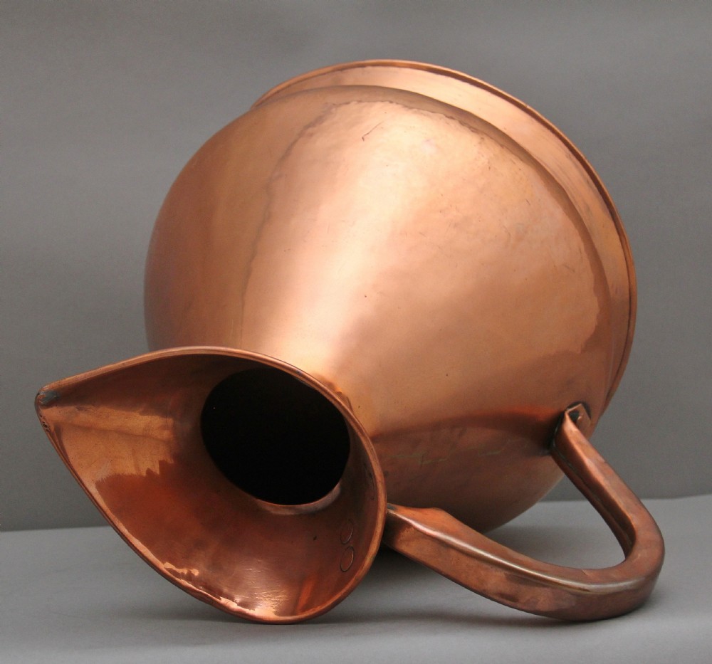 19th Century three gallon Copper Measuring Jug View VIII