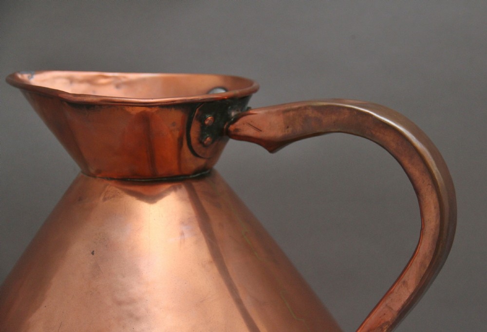19th Century three gallon Copper Measuring Jug View IX