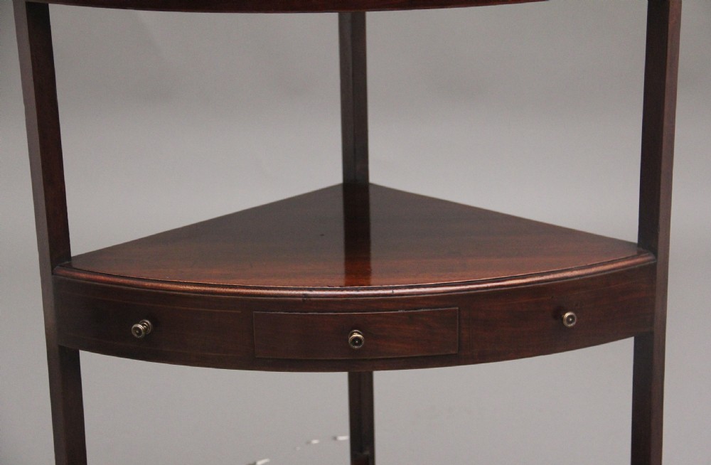 19th Century mahogany corner cabinet View IX