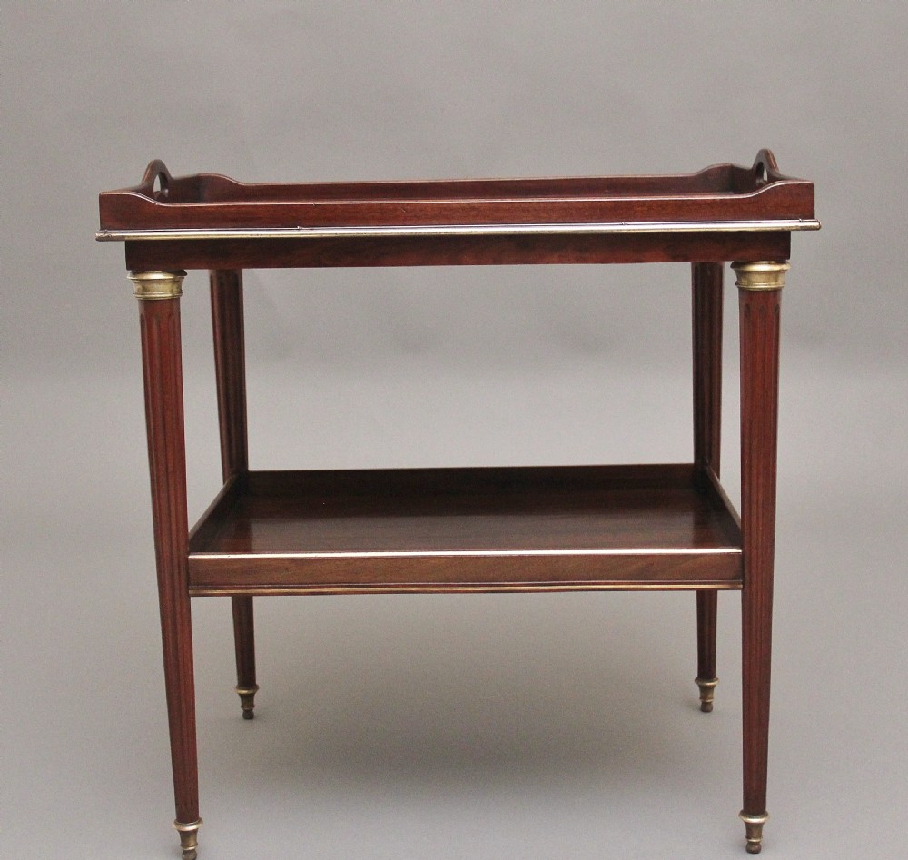 19th Century mahogany and brass inlaid occasional table View II