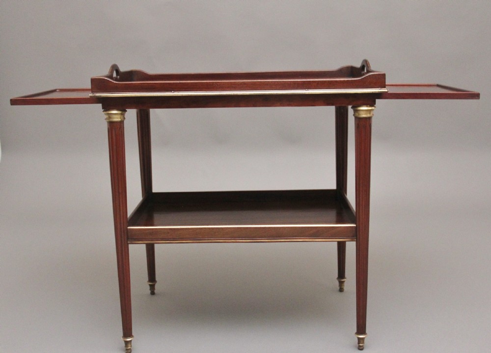 19th Century mahogany and brass inlaid occasional table View III