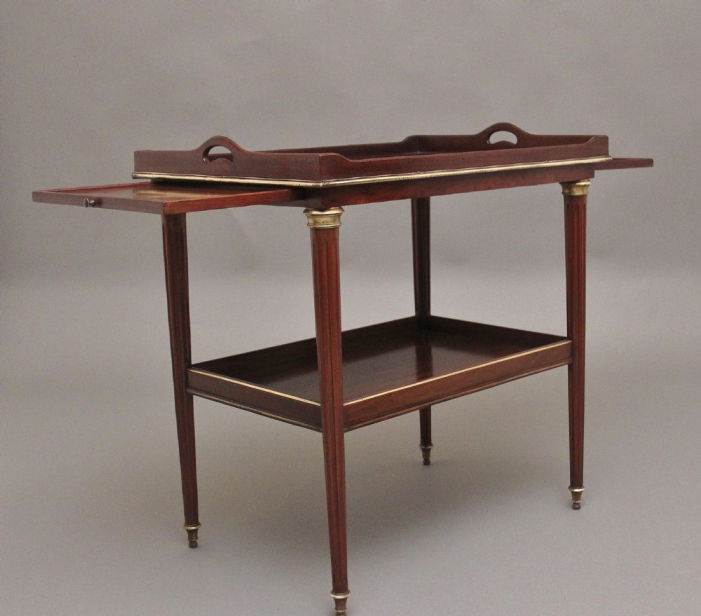 19th Century mahogany and brass inlaid occasional table View IV