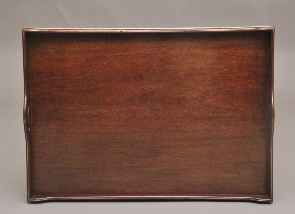 19th Century mahogany and brass inlaid occasional table View VIII
