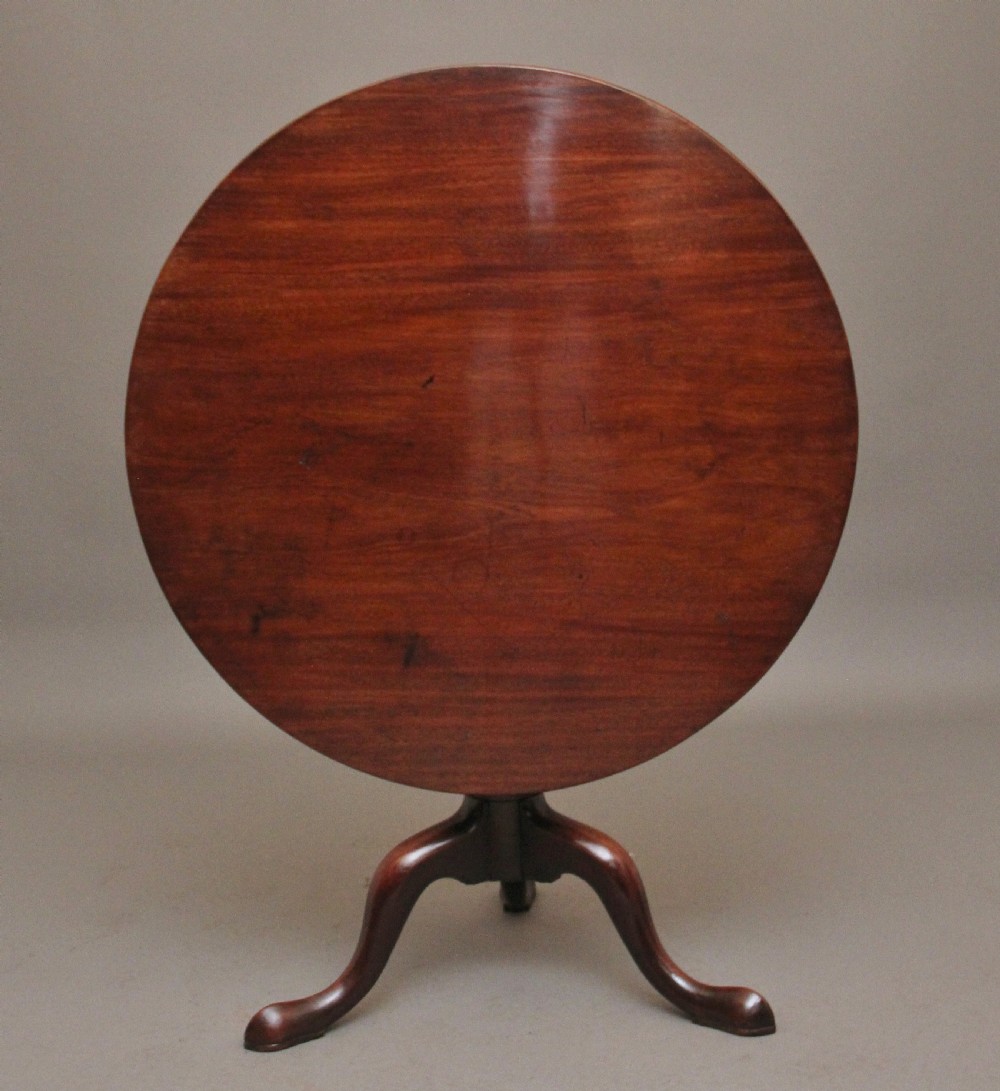 18th Century mahogany tripod table View II