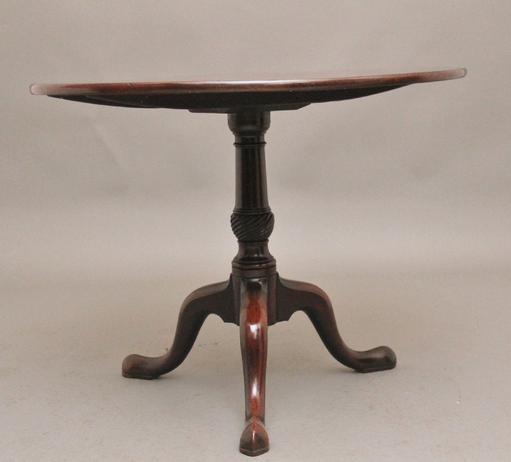 18th Century mahogany tripod table View VII