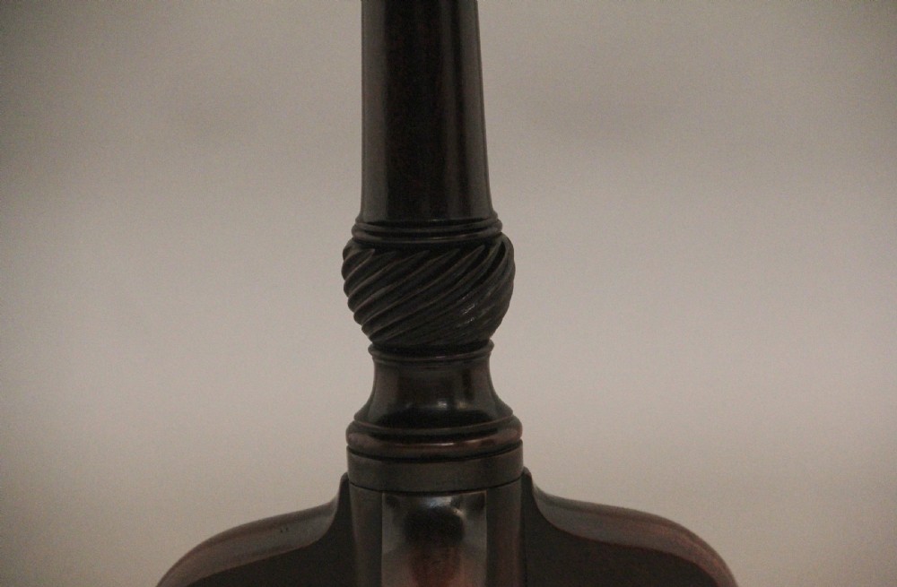 18th Century mahogany tripod table View IX