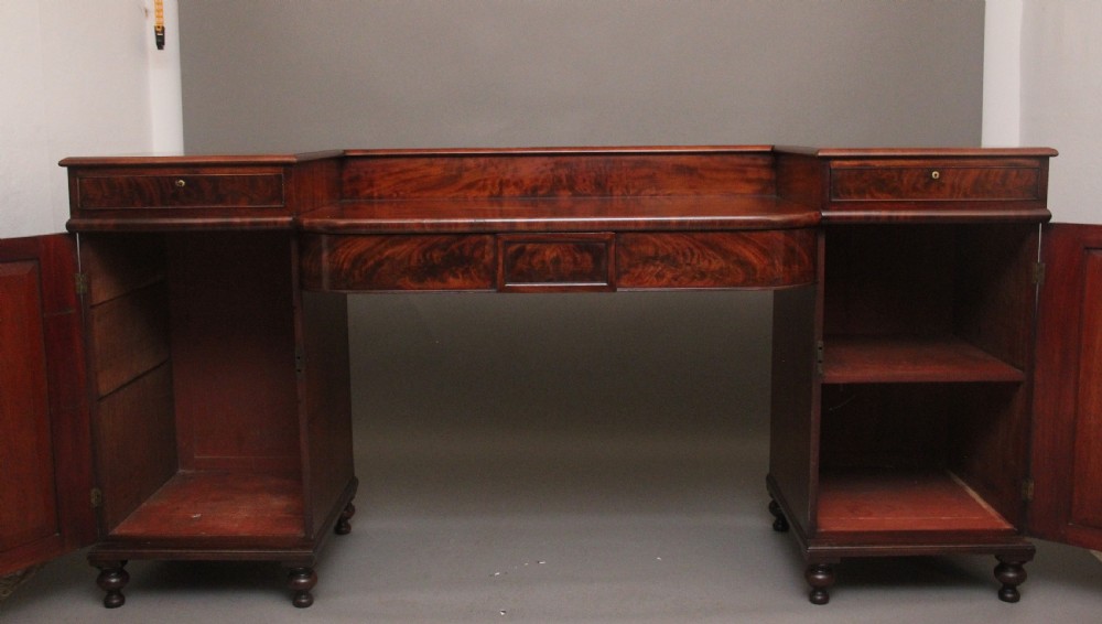Early 19th Century mahogany pedestal sideboard View II