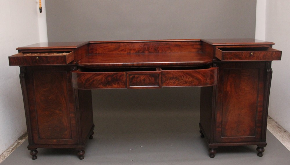 Early 19th Century mahogany pedestal sideboard View III