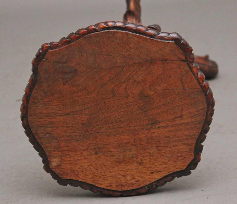 19th Century Italian carved walnut torcher View VI