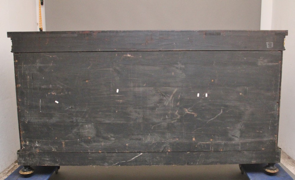 Large 19th Century ebonised and boulle credenza View XXI