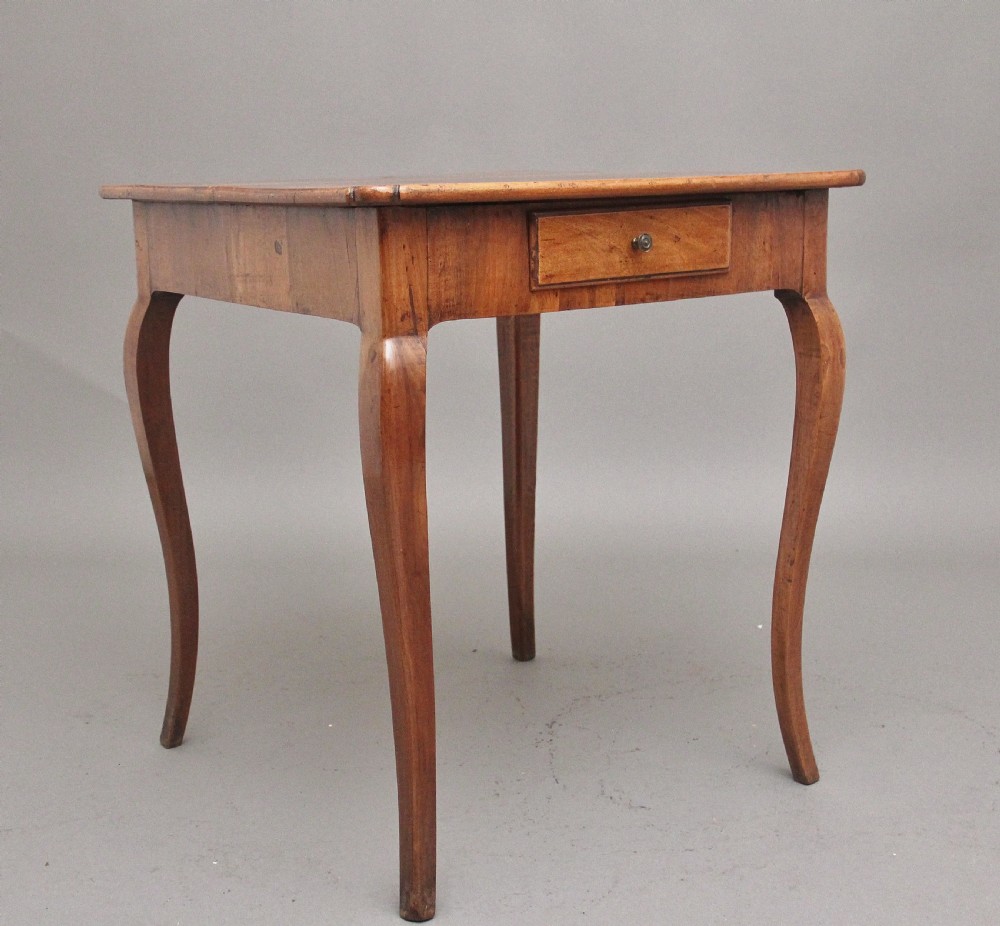 19th Century walnut side table