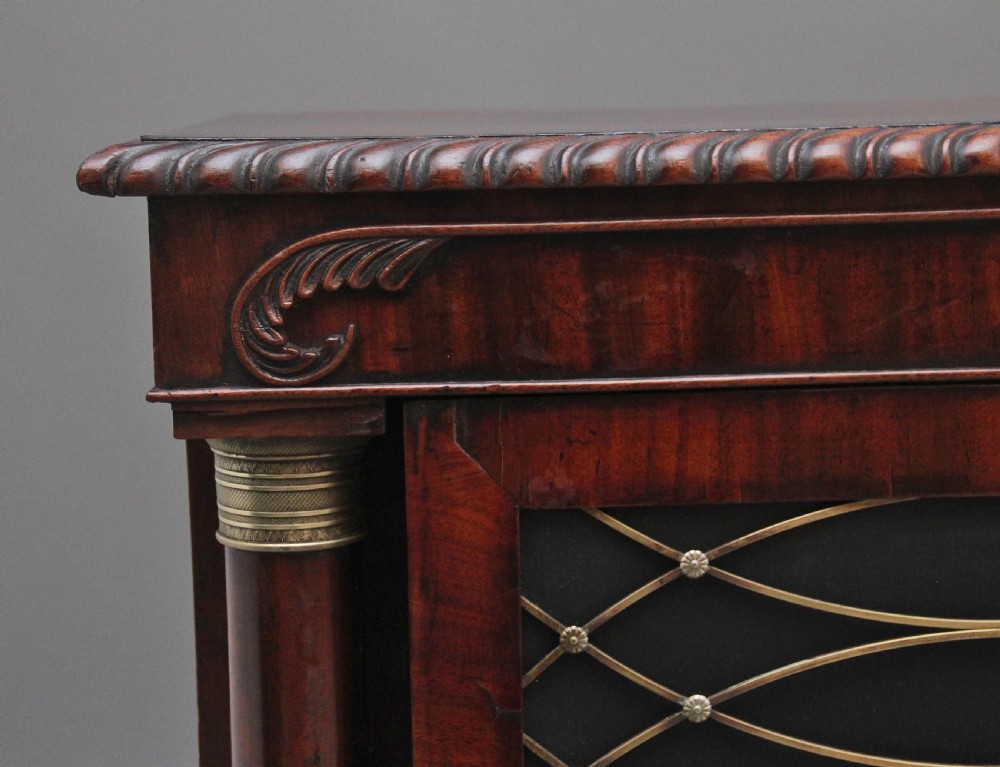 A fabulous quality early 19th Century mahogany side cabinet View III