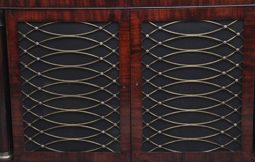 A fabulous quality early 19th Century mahogany side cabinet View VI
