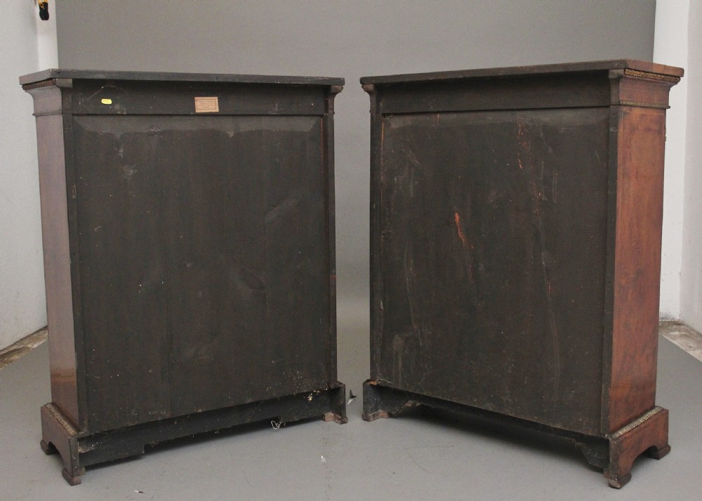 Pair of 19th Century walnut pier cabinets by Edwards & Roberts View VI
