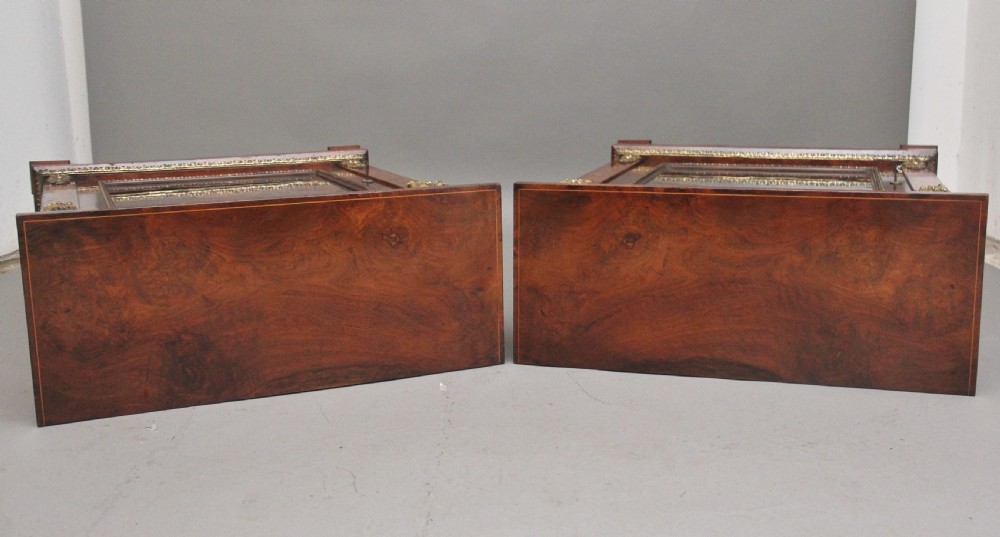 Pair of 19th Century walnut pier cabinets by Edwards & Roberts View VIII