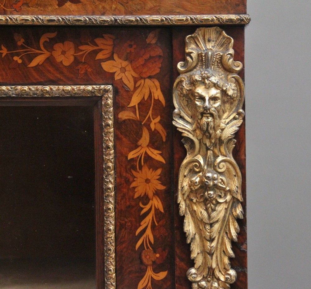 Pair of 19th Century walnut pier cabinets by Edwards & Roberts View XI