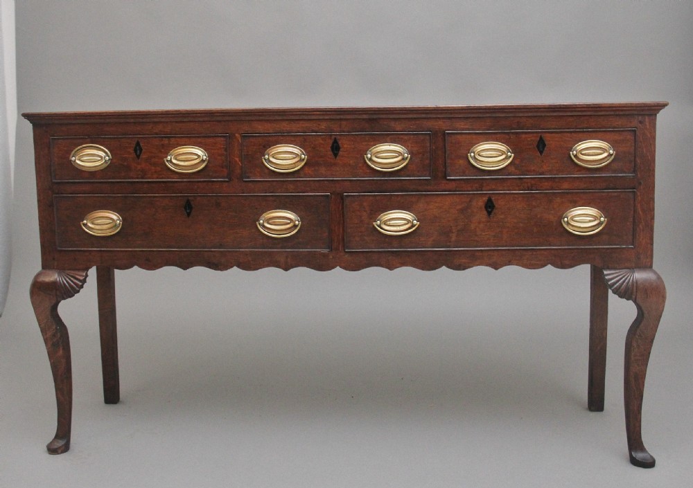 18th Century oak dresser base from the Georgian era