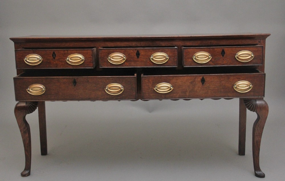 18th Century oak dresser base from the Georgian era View II