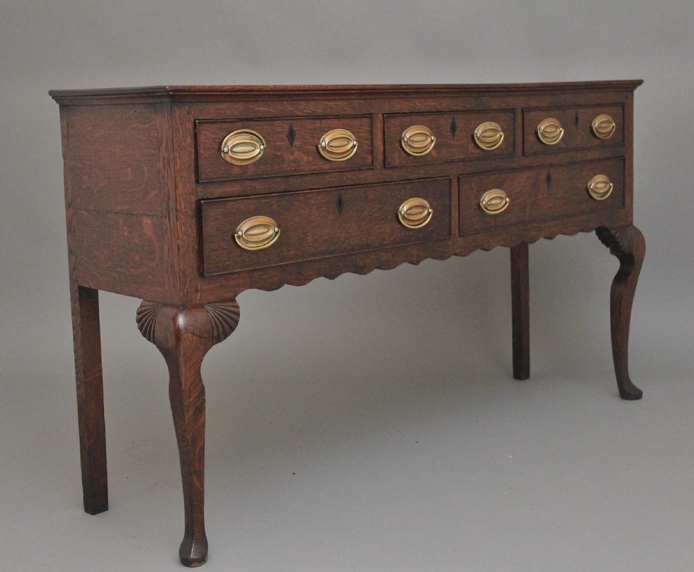 18th Century oak dresser base from the Georgian era View V