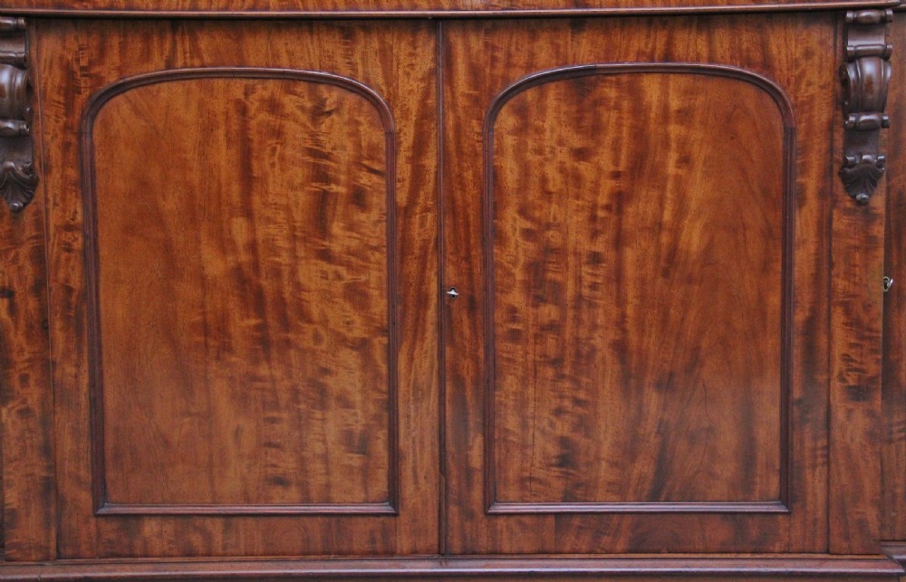 large 19th Century mahogany breakfront bookcase View VII