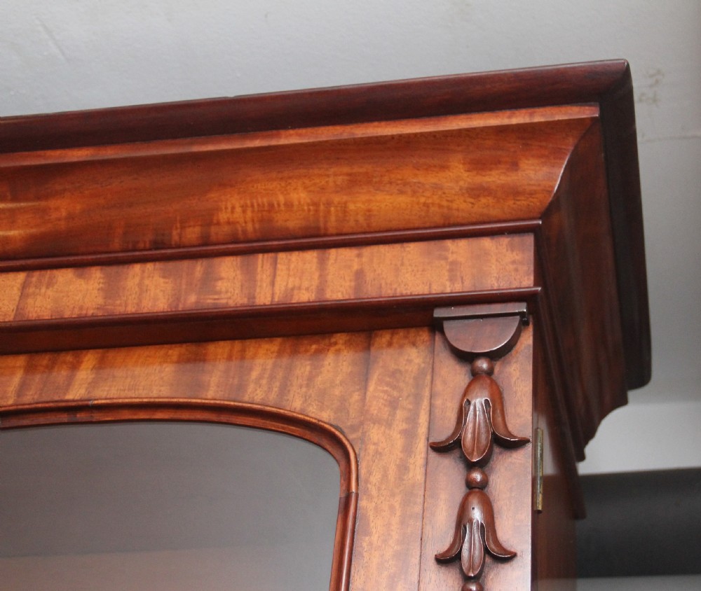 large 19th Century mahogany breakfront bookcase View IX