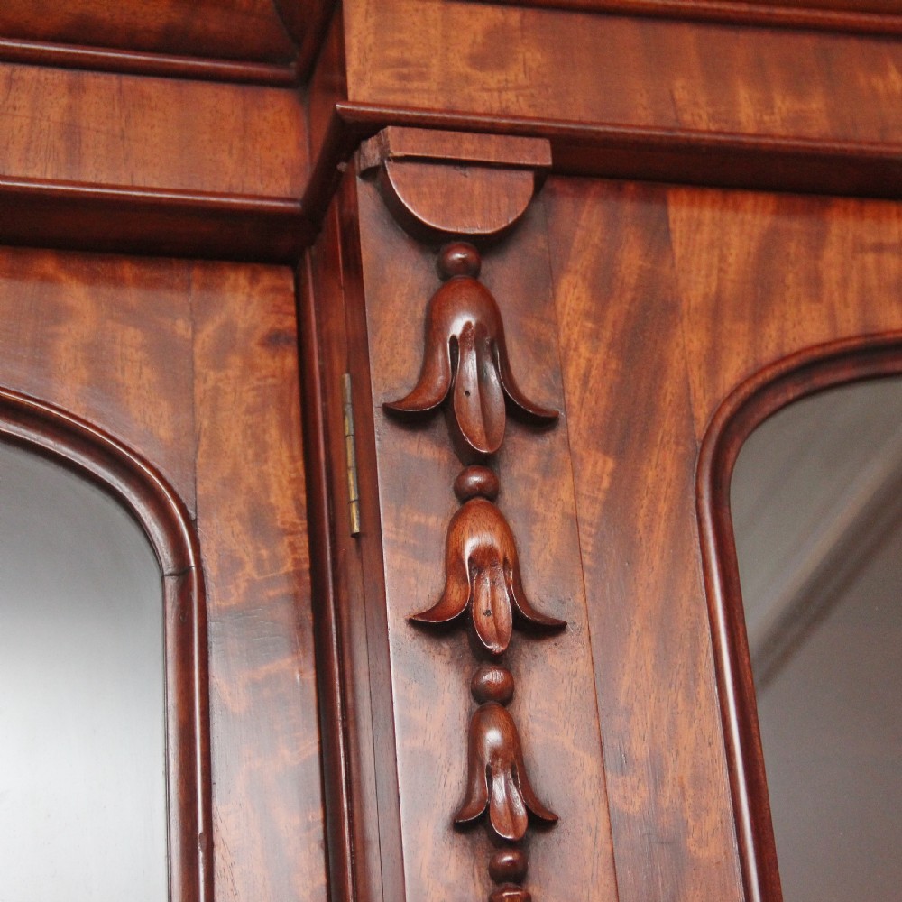 large 19th Century mahogany breakfront bookcase View XII