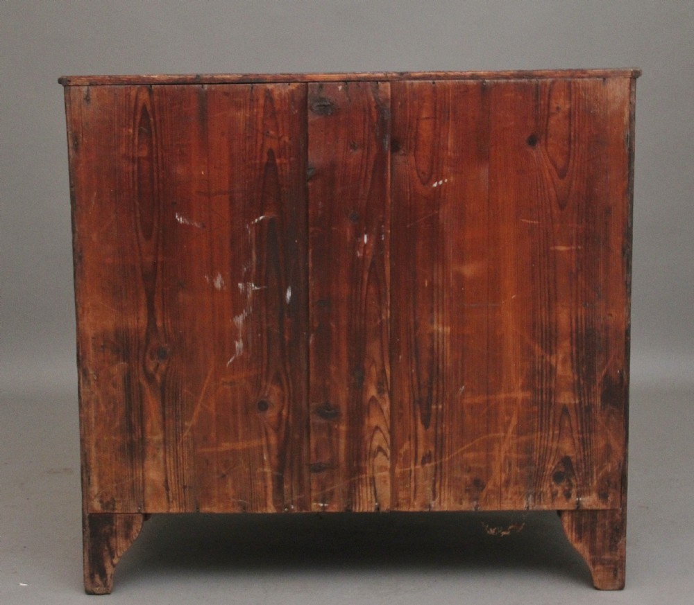 Early 19th Century Georgian mahogany bowfront chest View VII