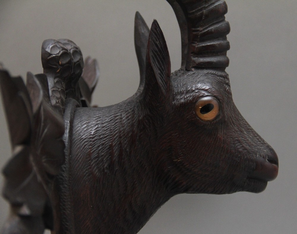 19th Century black forest carved coat rack View VI