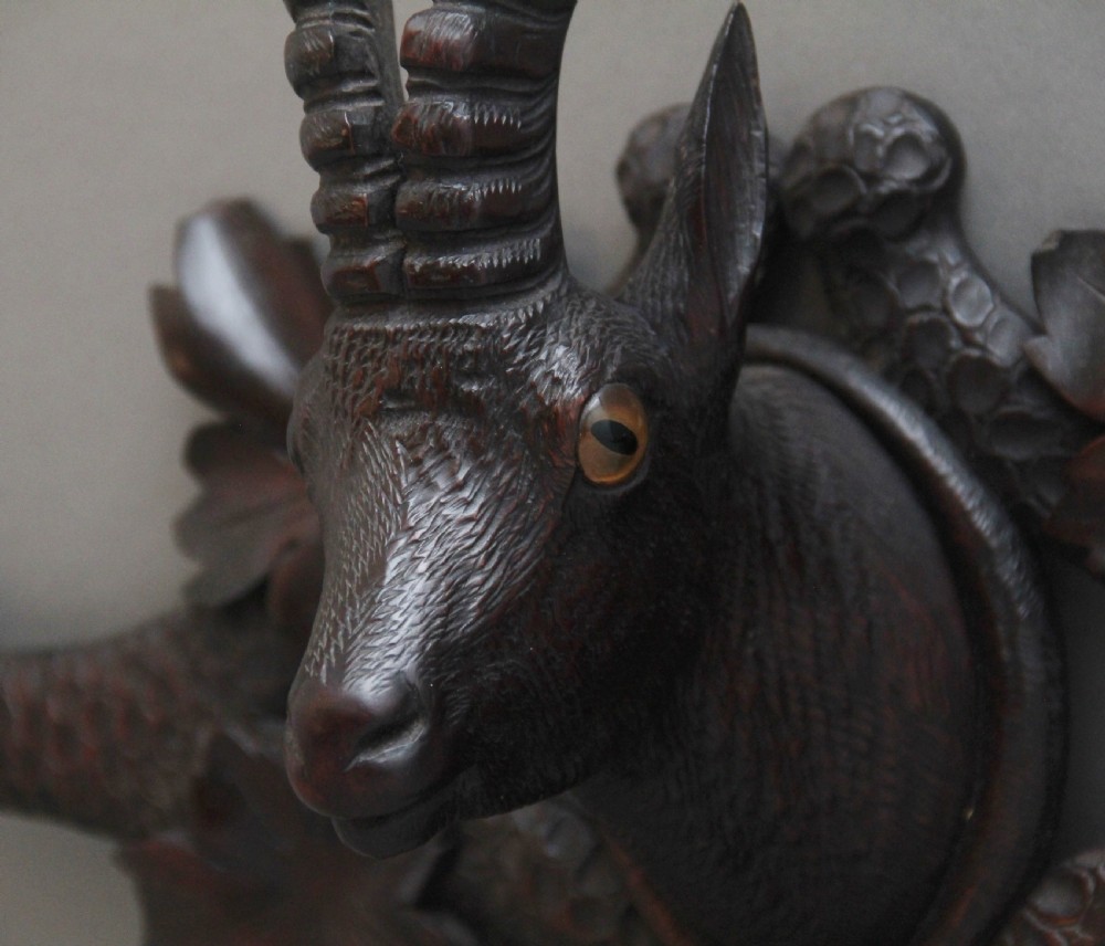19th Century black forest carved coat rack View IX