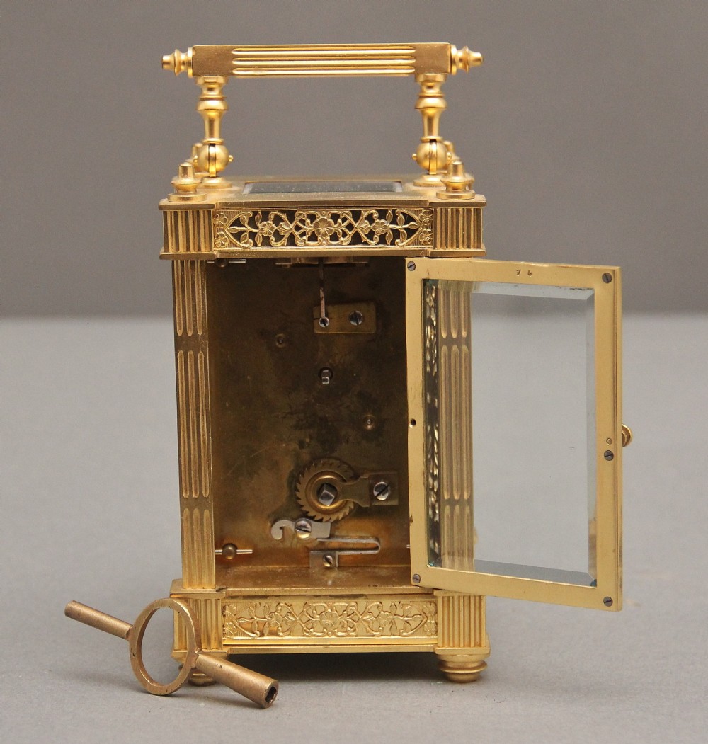 Early 20th Century gilt metal carriage clock View VII