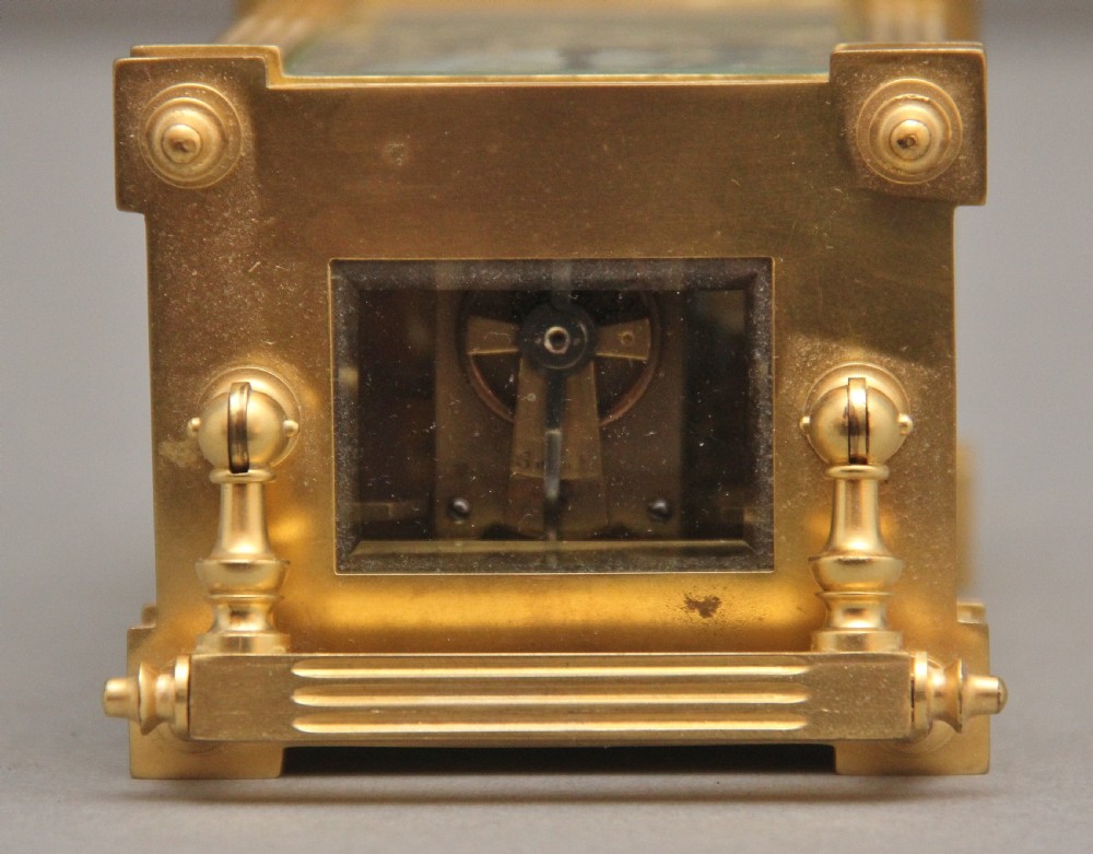 Early 20th Century gilt metal carriage clock View VIII