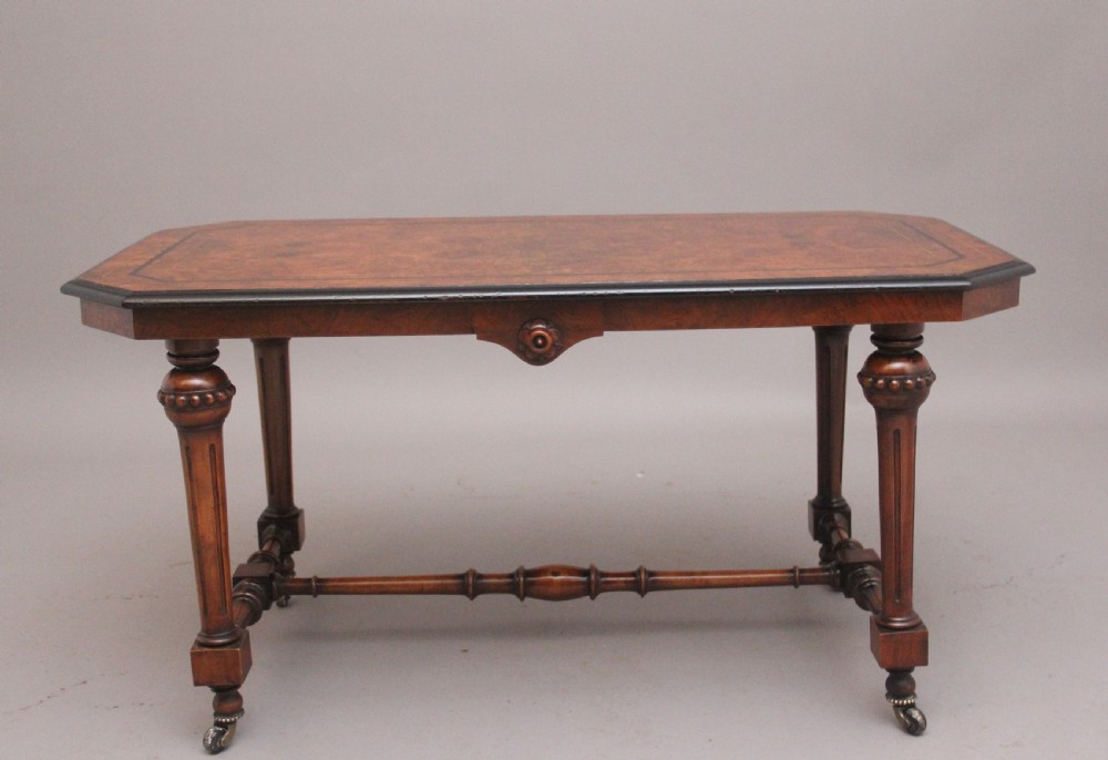 Early 19th Century burr walnut coffee table