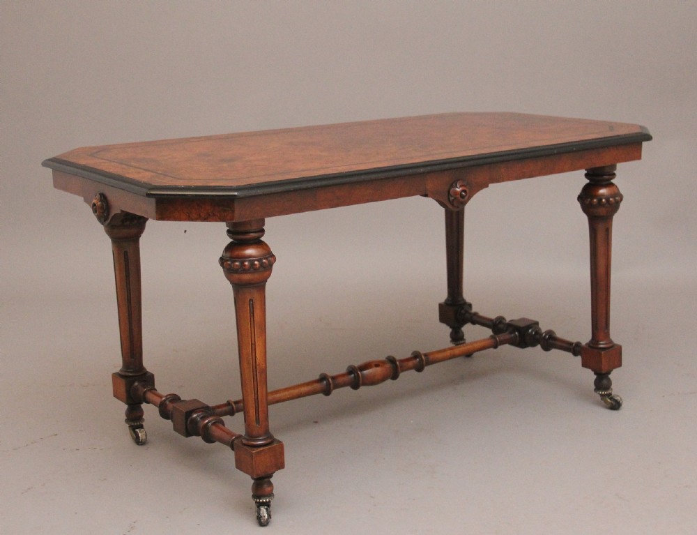 Early 19th Century burr walnut coffee table View V