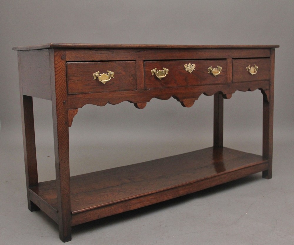 19th Century oak dresser base View V