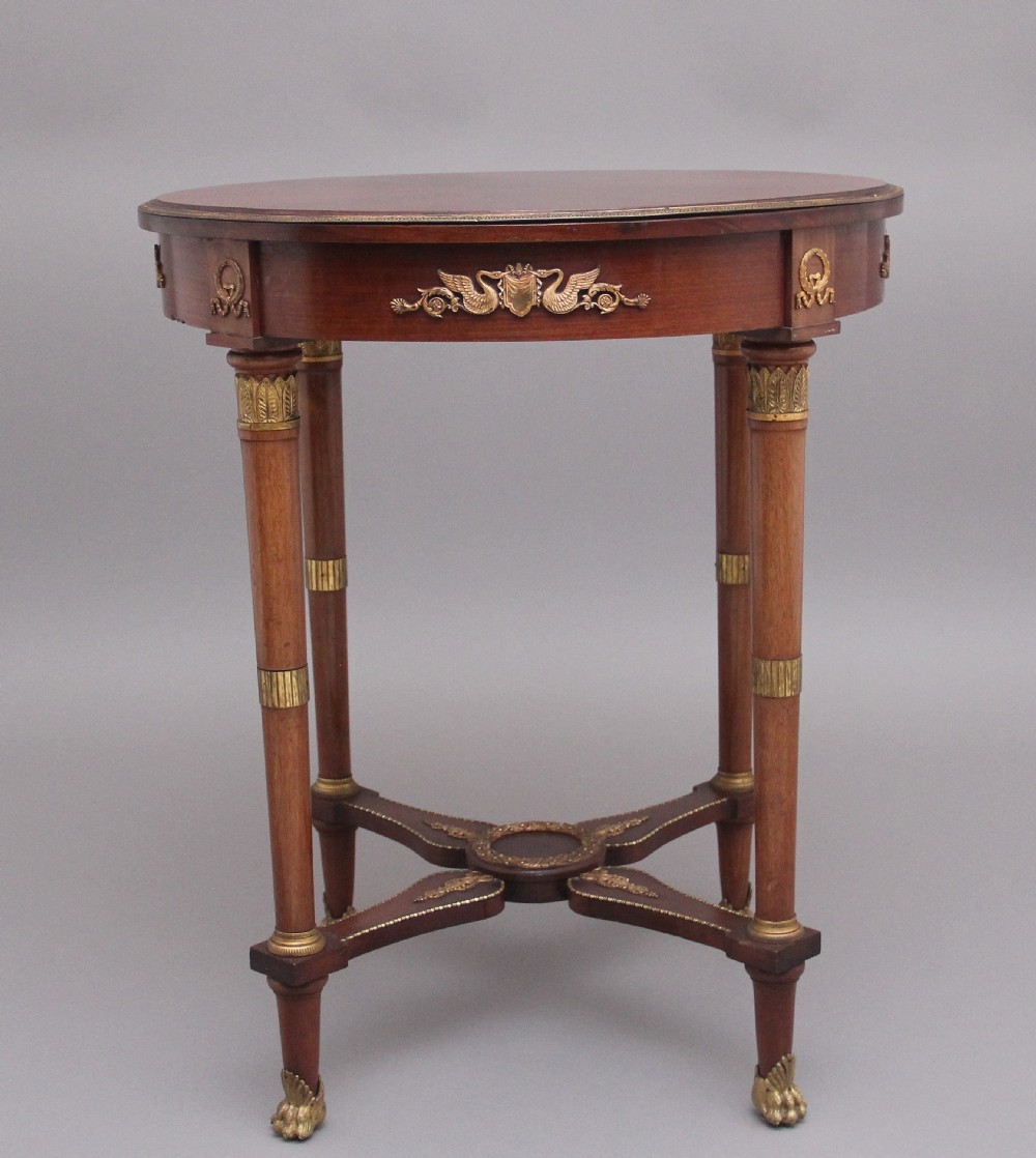 19th Century French mahogany centre table 