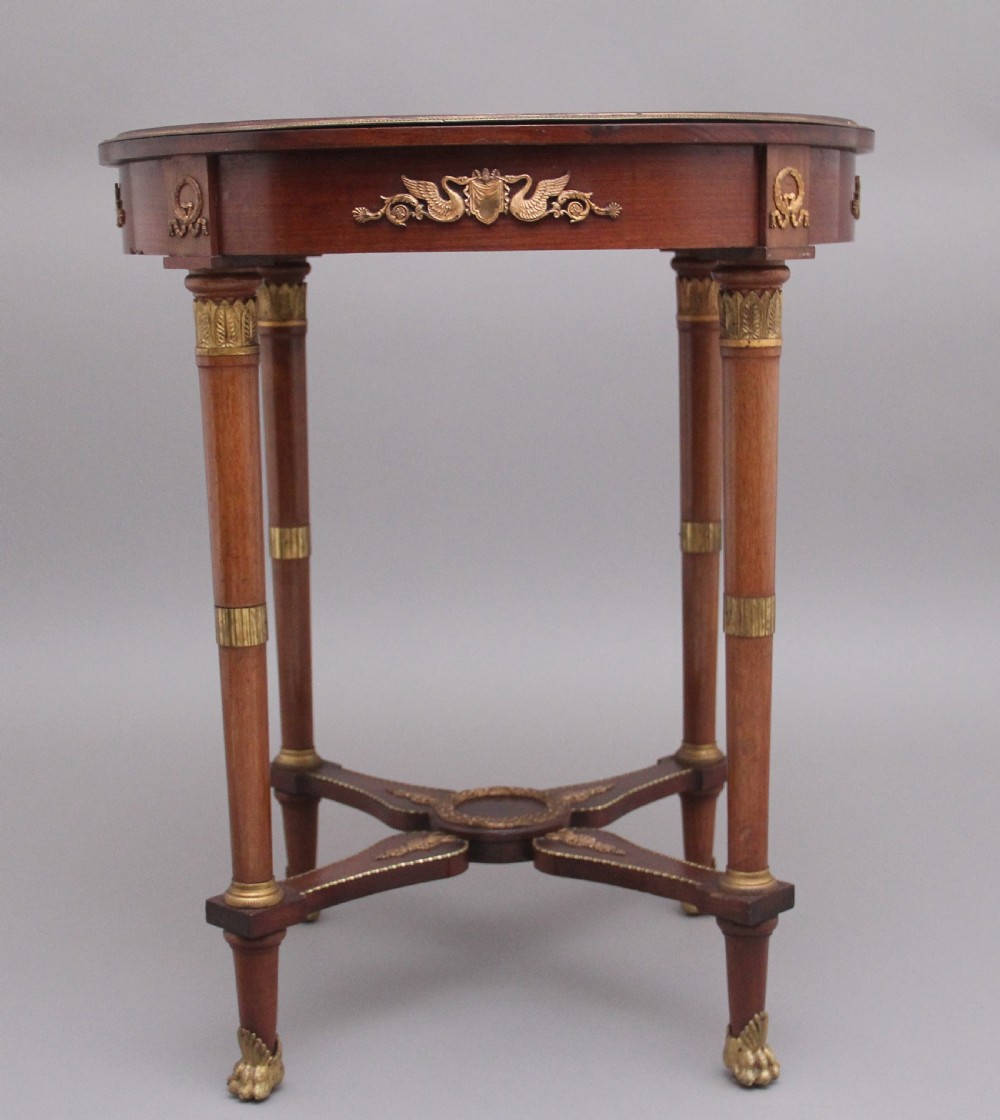 19th Century French mahogany centre table  View II