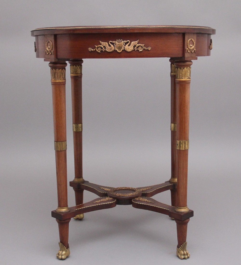 19th Century French mahogany centre table  View VIII