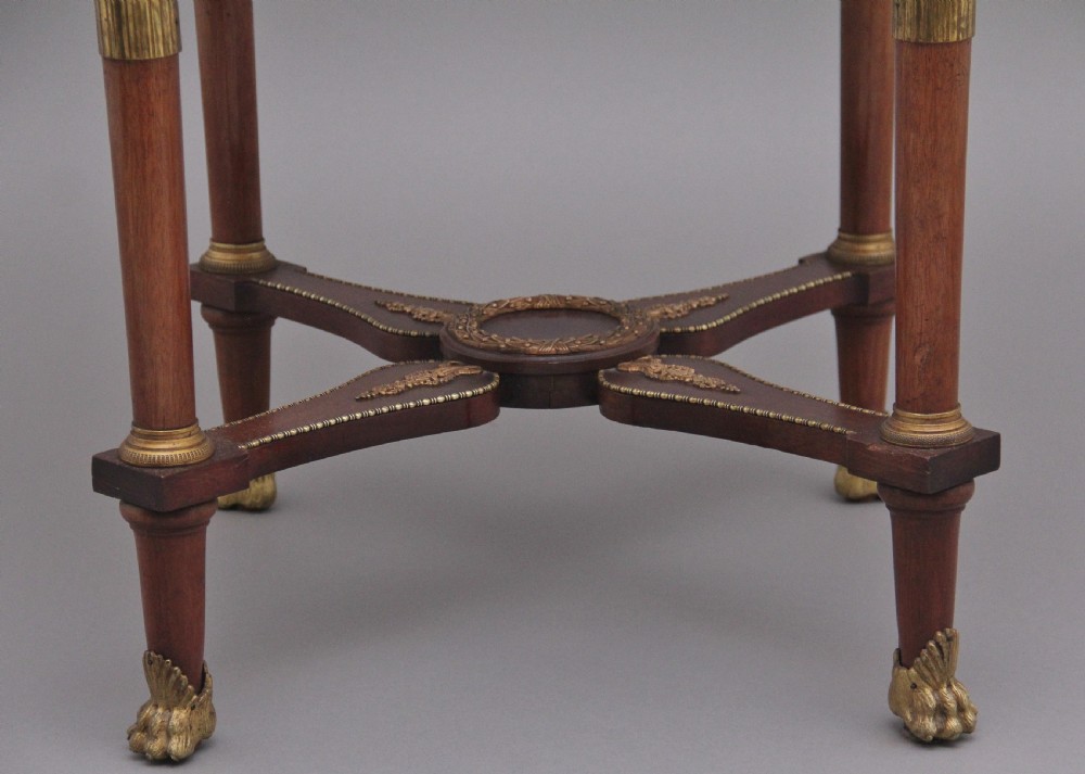 19th Century French mahogany centre table  View IX