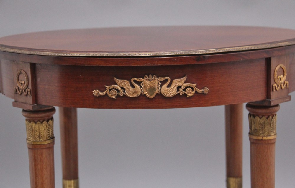 19th Century French mahogany centre table  View X