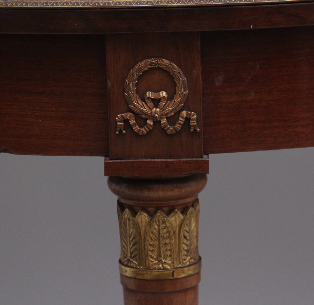 19th Century French mahogany centre table  View XII