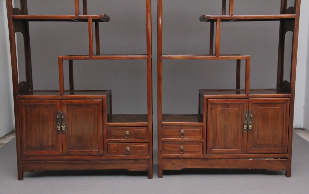 Pair of early 20th Century Chinese display cabinets View VI