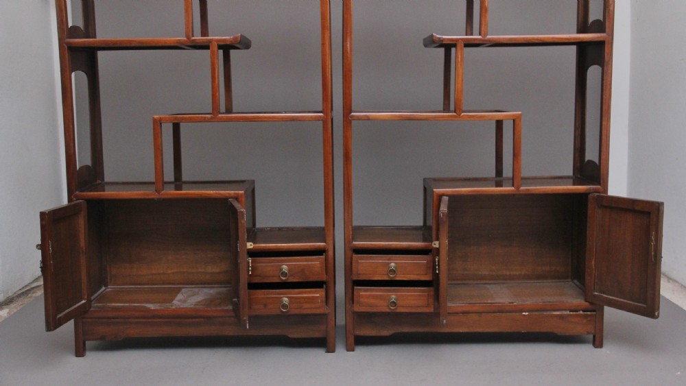 Pair of early 20th Century Chinese display cabinets View VII