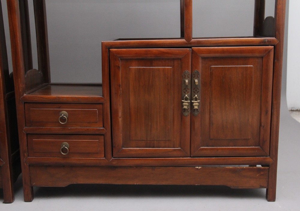 Pair of early 20th Century Chinese display cabinets View IX