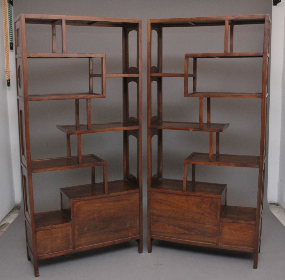 Pair of early 20th Century Chinese display cabinets View XI