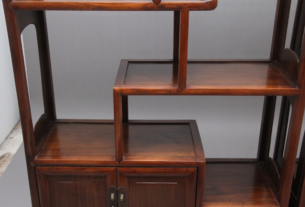 Pair of early 20th Century Chinese display cabinets View XIV