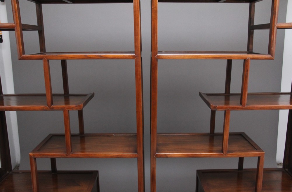 Pair of early 20th Century Chinese display cabinets View XVI