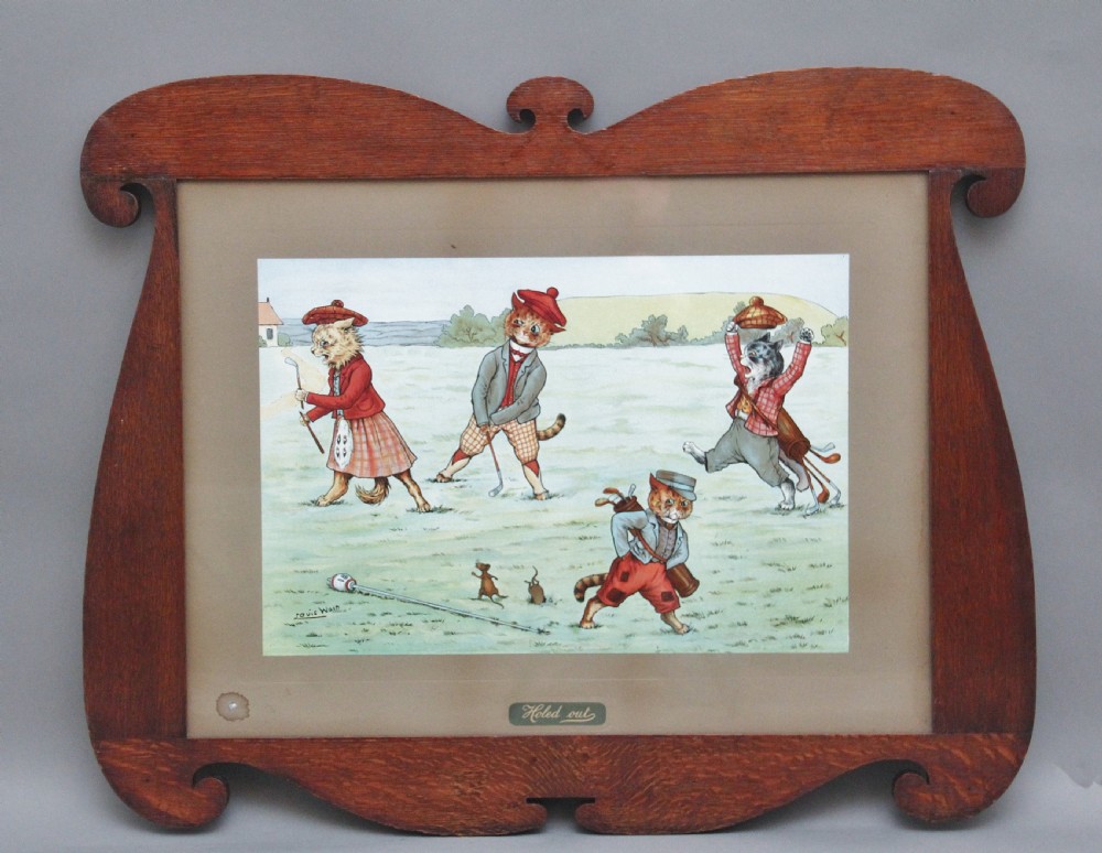 A SET OF FOUR LOUIS WAIN PRINTS WITH THE ORIGINAL FRAMES View VII