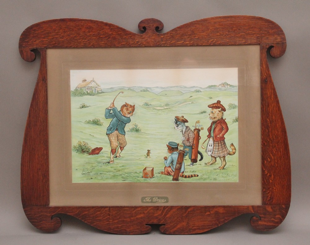 A SET OF FOUR LOUIS WAIN PRINTS WITH THE ORIGINAL FRAMES View XII