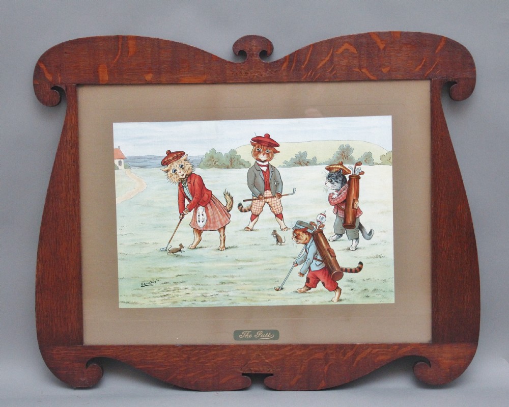 A SET OF FOUR LOUIS WAIN PRINTS WITH THE ORIGINAL FRAMES View XVII