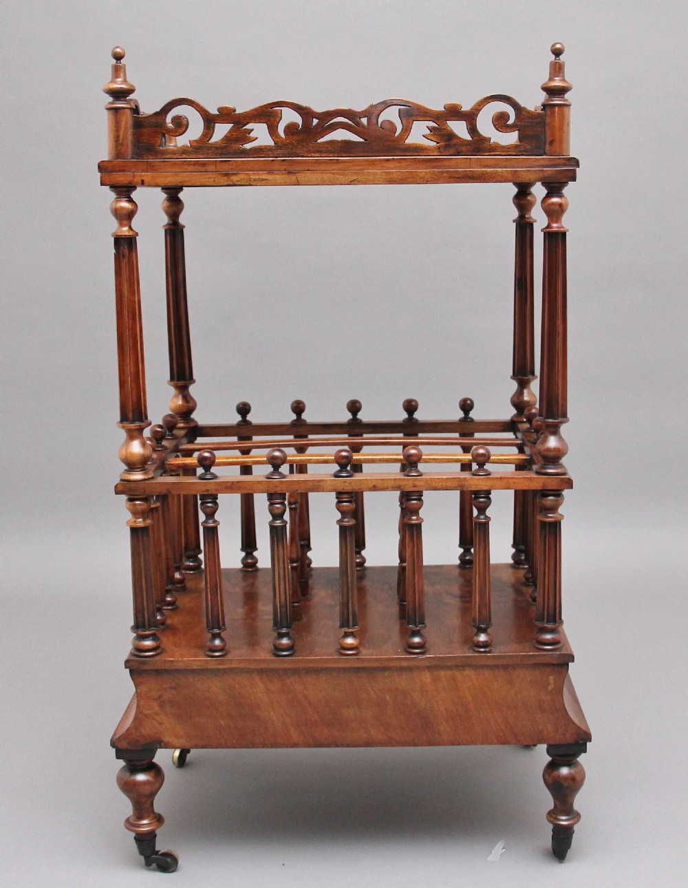 19th Century burr walnut Canterbury View VI